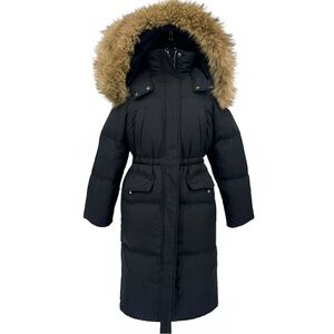 Semir Down Puffer Coat Faur Fur Trim Removable Hood